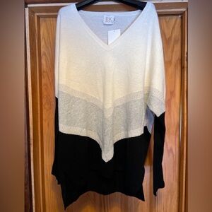 EDINBURGH KNITWEAR ☆ Chevron V-Neck Sweater ☆ Sz Medium ☆ New